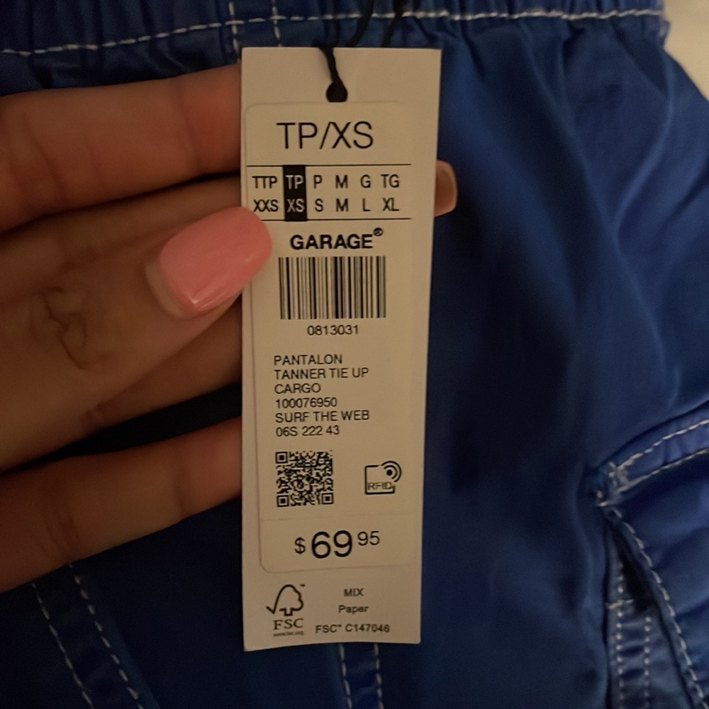 Blue Cargo pants - Picture 3 of 4